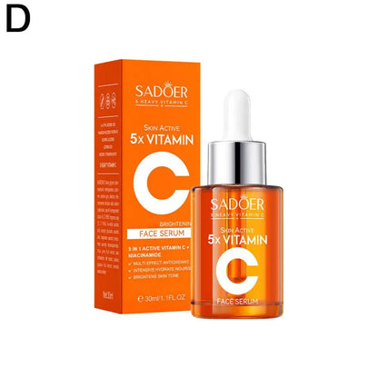5xVitamin C Facial Cleanser,lotion,eye Cream,face Serum Whitening Brightening,Reduce Dullness Of Skin Tone Skin Care Products