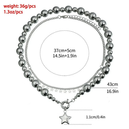 Collar de cuentas de corazón de moda para mujer, estilo bohemio, elegante, con cadena de cristal irregular, gargantilla Y2K, exquisito regalo de fiesta, accesorios de joyería