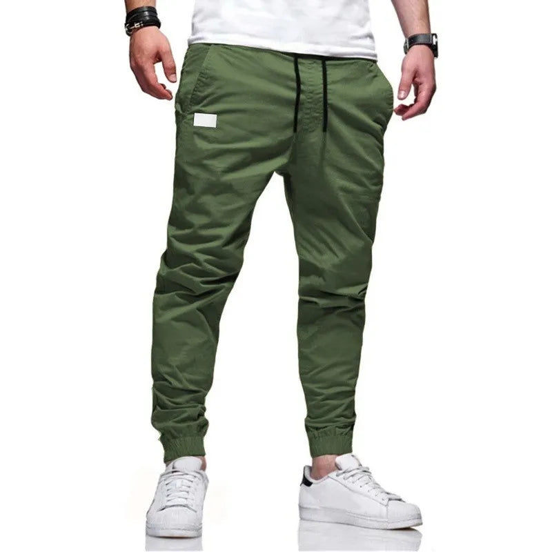 Pantalones deportivos casuales para hombre, pantalones deportivos tipo jogger cargo tipo harén, pantalones pitillo.