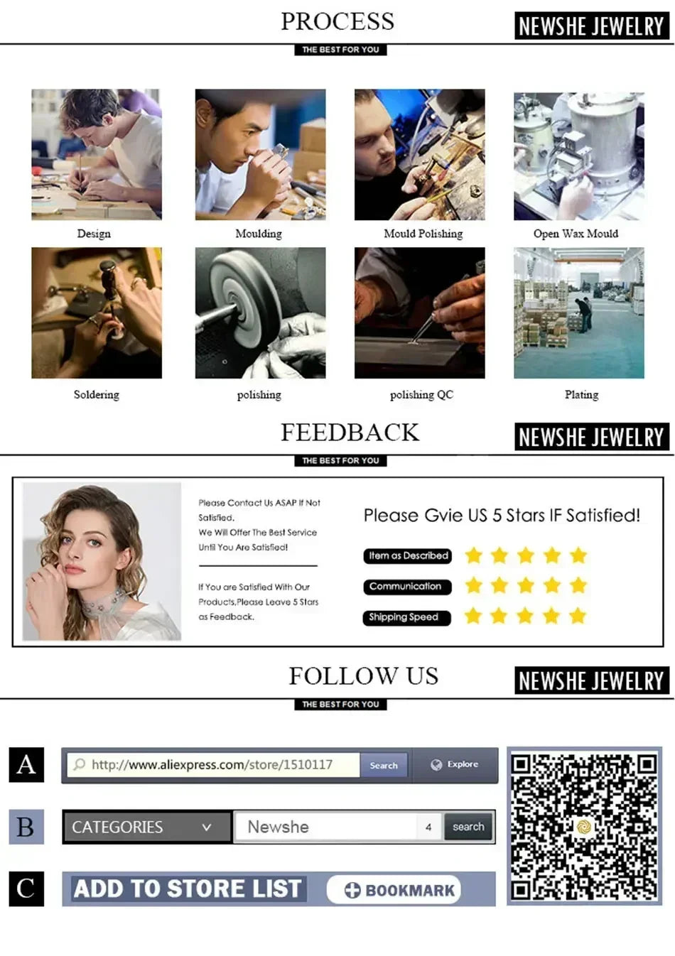 Anillo de compromiso Newshe de 2 piezas con forma de lágrima para mujer, de plata 925, con circonitas cúbicas de alta calidad.