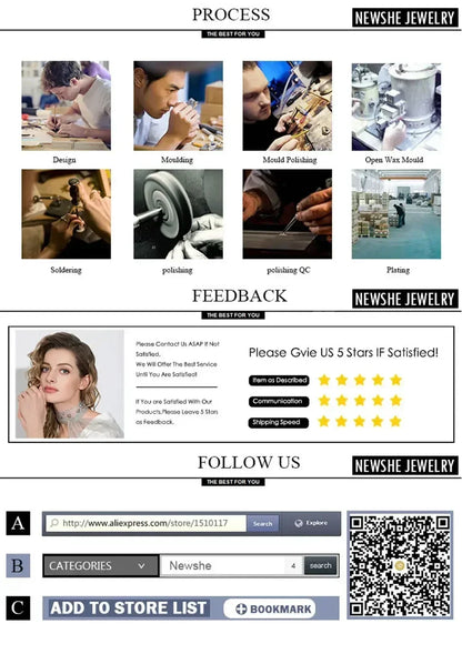 Anillo de compromiso Newshe de 2 piezas con forma de lágrima para mujer, de plata 925, con circonitas cúbicas de alta calidad.