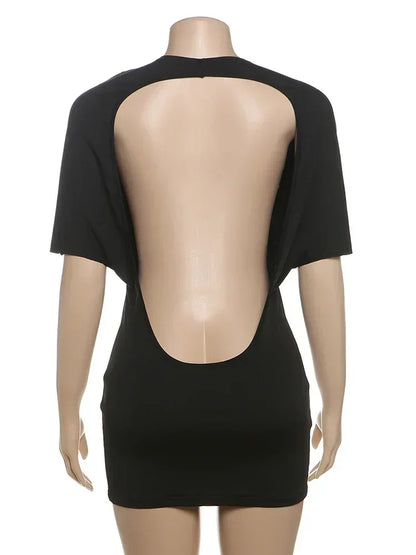 性感露背迷你連身裙