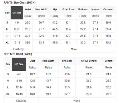 豹紋撞色條紋邊襯衫與褲子睡衣套裝
