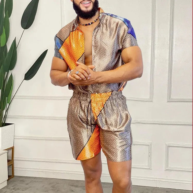 Ropa de playa impresa en 3D para hombre de vacaciones