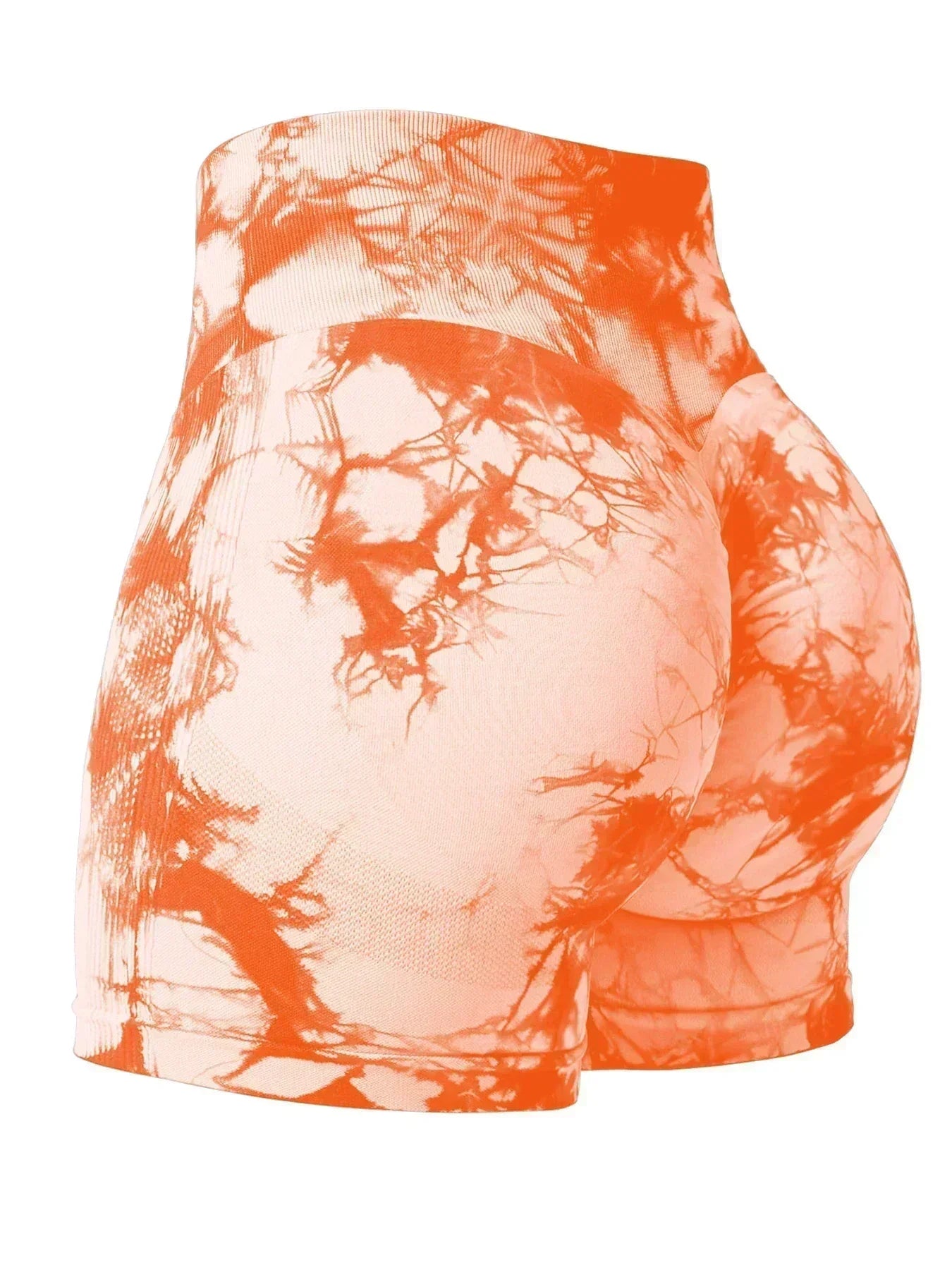 2024 Summer New 16 Color Sexy Tie Dye Shorts Woman Fitness Seamless Butt Lifting Shorts One Pieces Activewear Running Outdoors