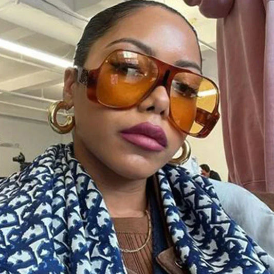 Gafas de sol de piloto de gran tamaño con degradado para mujer, gafas de sol vintage de marca de lujo para hombre, gafas de sol únicas para mujer con protección UV400