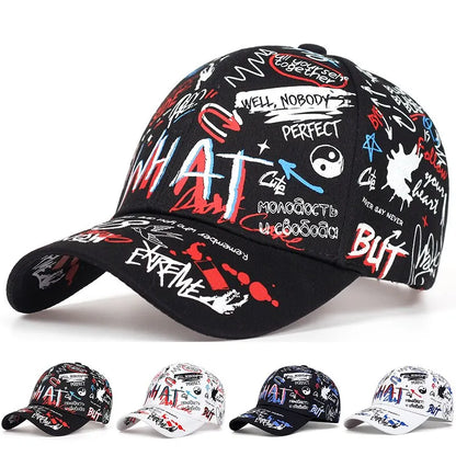 Gorras de béisbol unisex con estampado de letras, ajustables, informales, para exteriores, con protección solar, para primavera y otoño