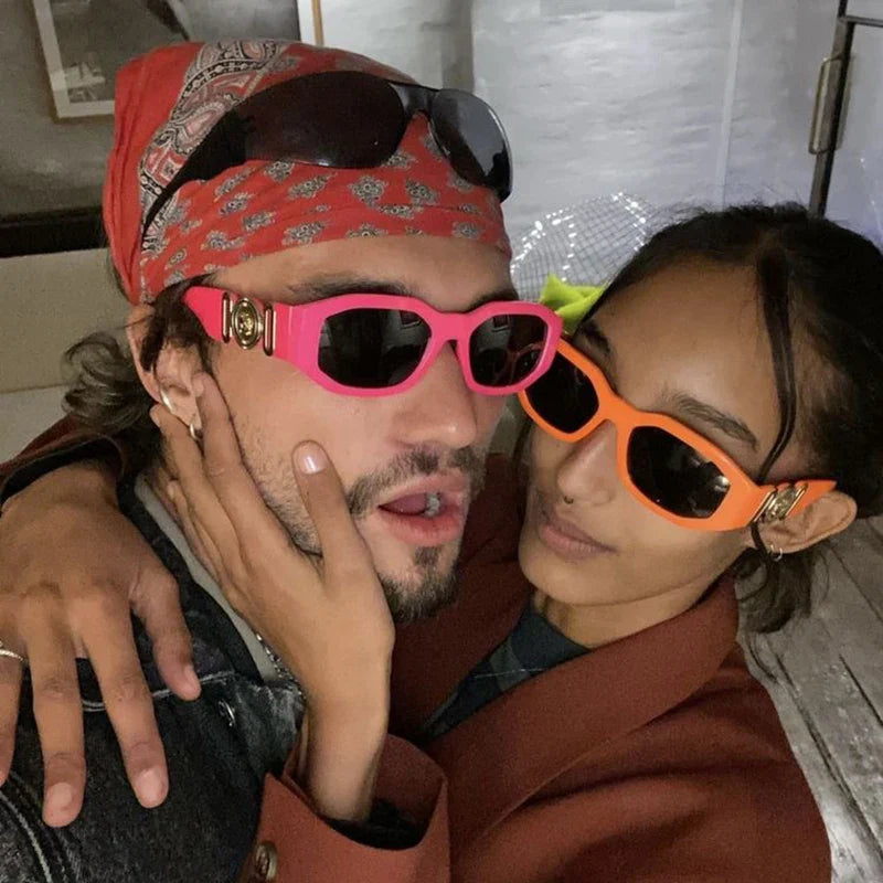 復古小矩形太陽眼鏡