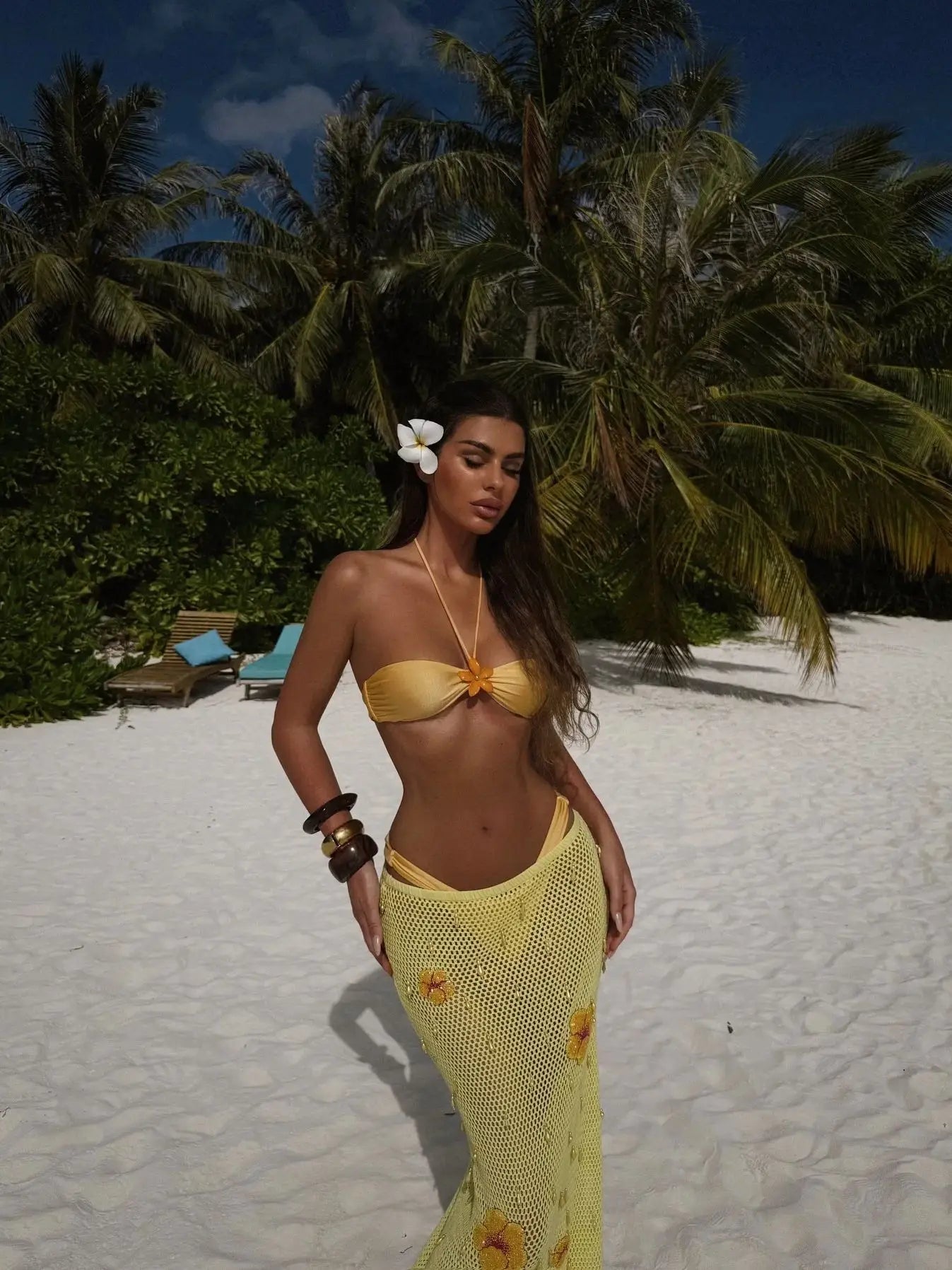 熱帶莎莉三件式泳衣