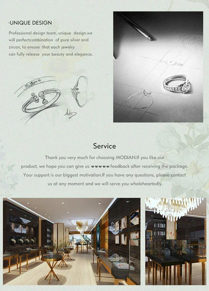 Collar con colgante de circonita AAA de plata esterlina 925 auténtica de Modian para mujer, collares de plata para mujer, joyería fina.