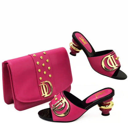 New Arrival Italian Shoes with Matching Bags Set