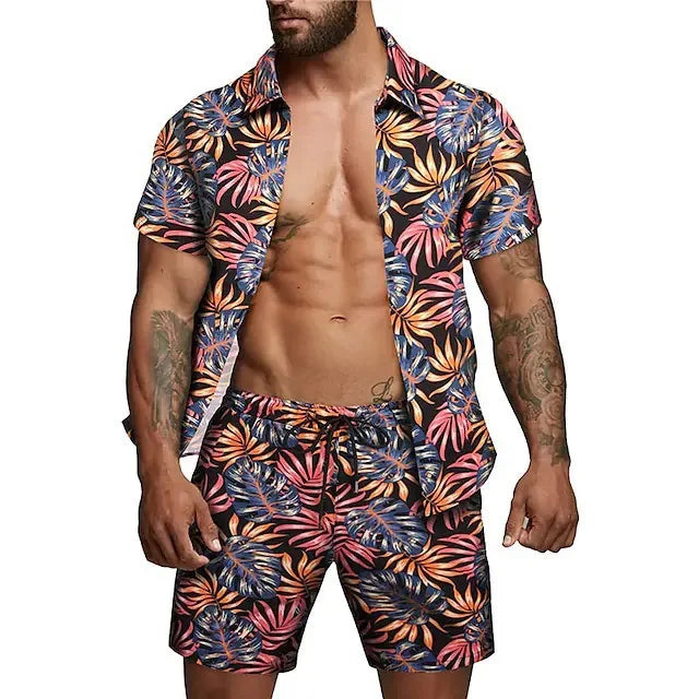 men beach shorts set