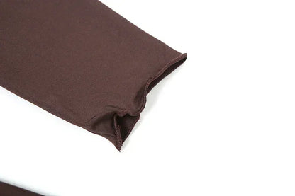 Whatiwear Hollow Waistless Dress Women Skew Collar Off Shoulder