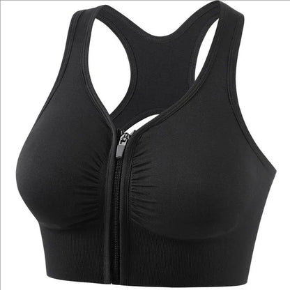 ZipFit Women's Sport Bra - Fashionable Yoga & Gym Top
