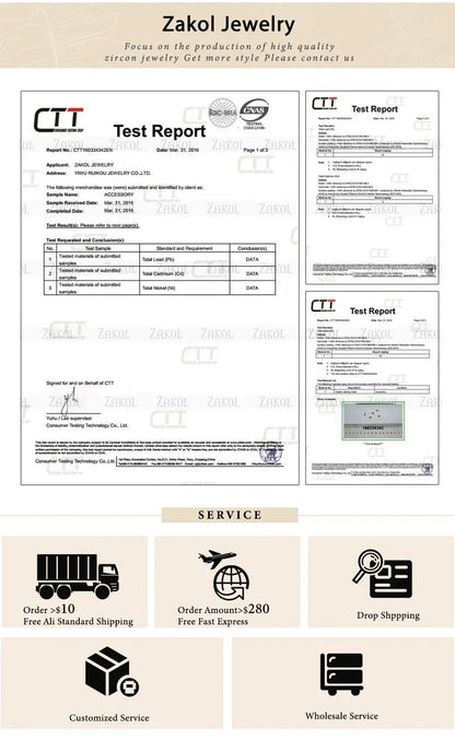 Pendientes colgantes clásicos ZAKOL con forma de gota de agua y circonita cúbica para novia, para mujer y niña, joyería de compromiso y boda de cristal CZ moderno