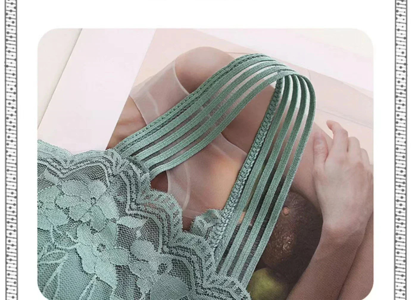 性感蕾絲無縫大尺碼女士胸罩舒適透氣運動美背背心睡衣褶皺裹胸抹胸