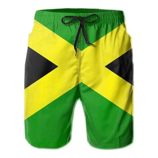 Pantalones cortos de playa para hombre de Jamaica