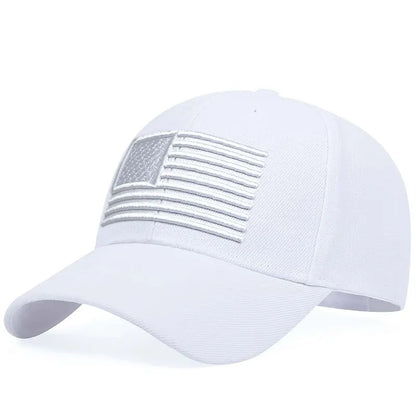 時尚美國國旗刺繡棒球帽 春夏戶外可調式休閒帽 防曬帽