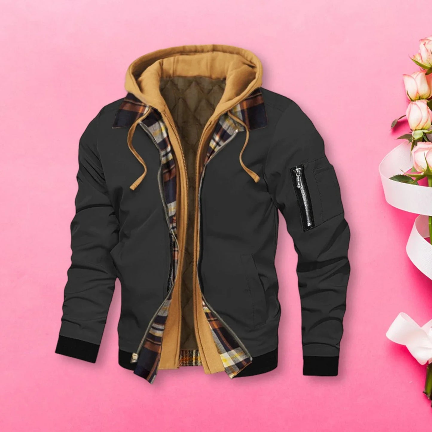 Chaqueta con capucha ChillGuard para hombre: dos en uno con estilo