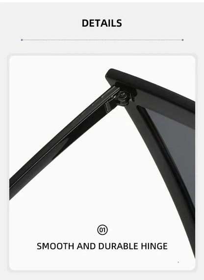 Oversized Triangle Punk Shiled Sunglasses Women Big Frame 2025 Luxury Brand Windproof Eyewear For Ladies UV400 Goggle Shades
