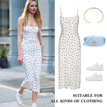 Gargantilla de cuello abierto para mujer, collar ajustable, joyería sencilla de acero inoxidable.