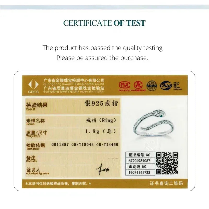 Anillo ajustable BAMOER de plata de ley 925 chapado en platino, con circonita verde y texturas retro, joyería de moda en 4 colores.