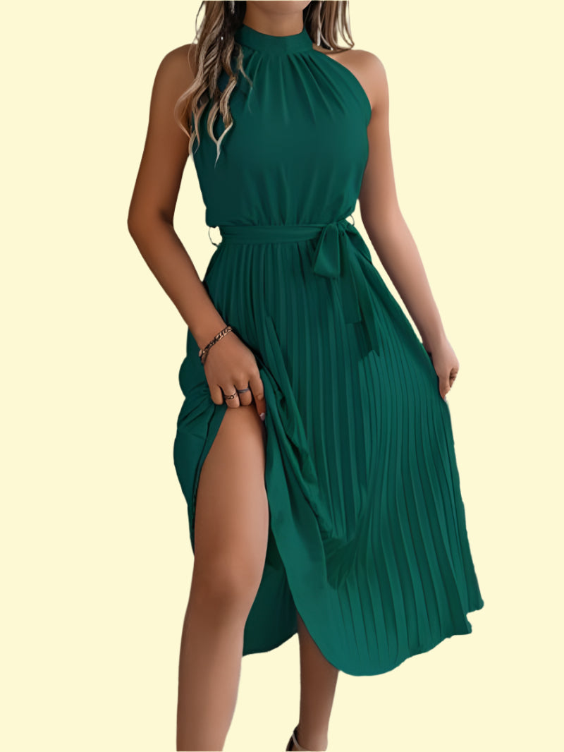 WestCloset Goddess Vibes Pleated Maxi Dress