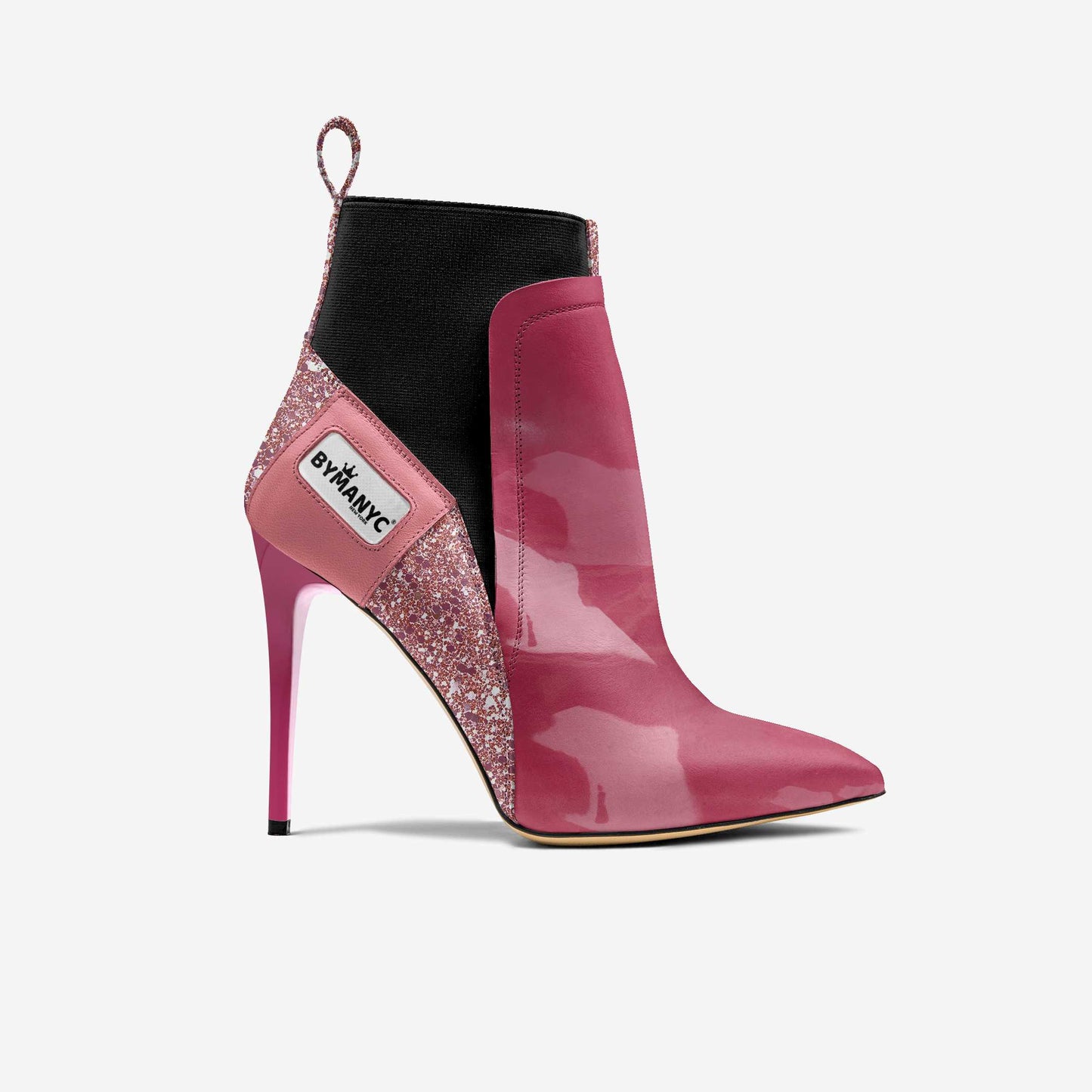 Vegan Heeled Shoe Women BYMANYC ® New York Soho Pink Blaze
