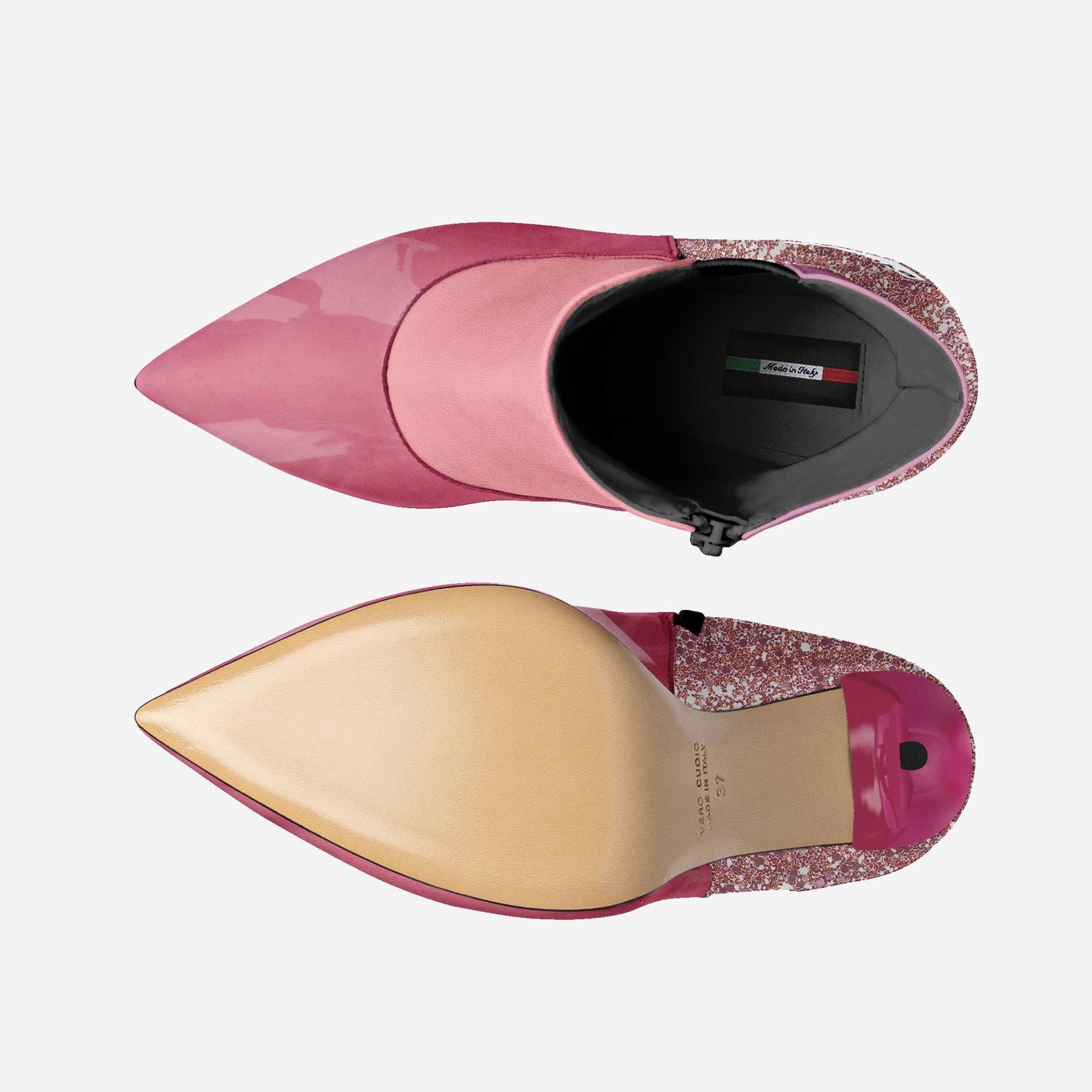 Zapato de tacón vegano para mujer BYMANYC ® New York Tribeca Blush Twist 