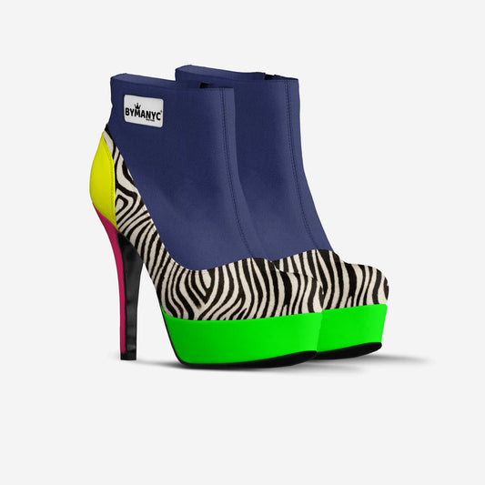 Vegan Platform Ankle Boots BYMANYC ® New York Bold Black