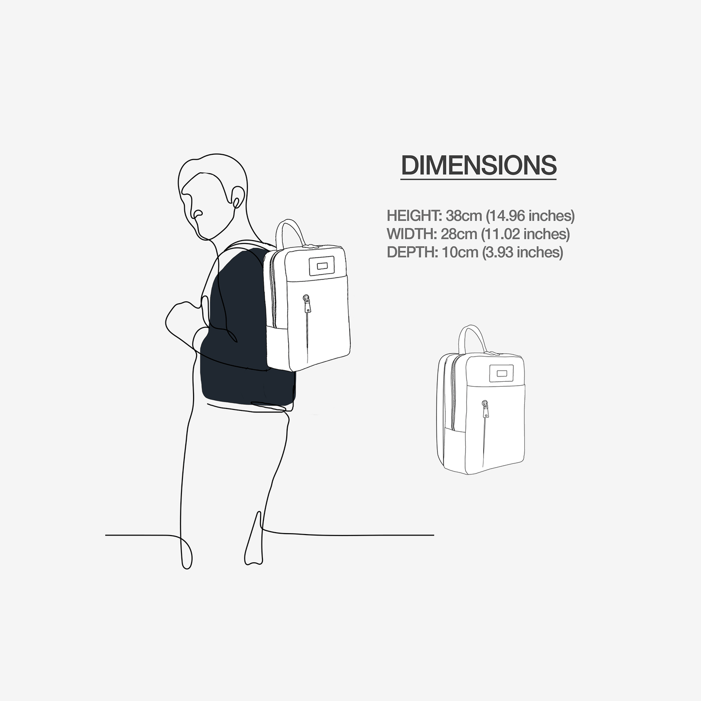 Vegan Eco-Tech Backpack for 16" Laptop | BYMANYC ® New York Downtown Edge