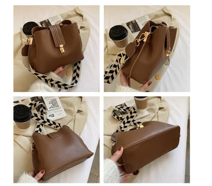 Fashionable Women's Bucket Bag - Korean Style Crossbody