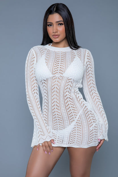 Vestido de baño mini de crochet Kinsley para mujer