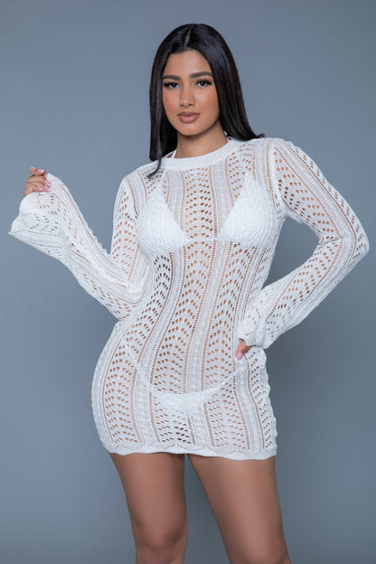 Vestido de baño mini de crochet Kinsley para mujer