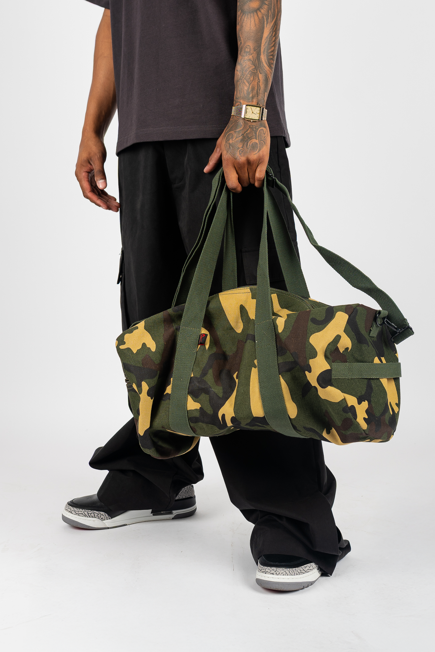 Canvas Shoulder Duffle Bag