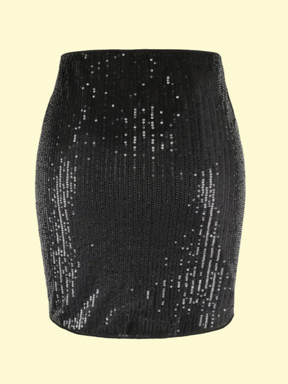 WestCloset Glitter Bomb Sequin Mini Skirt
