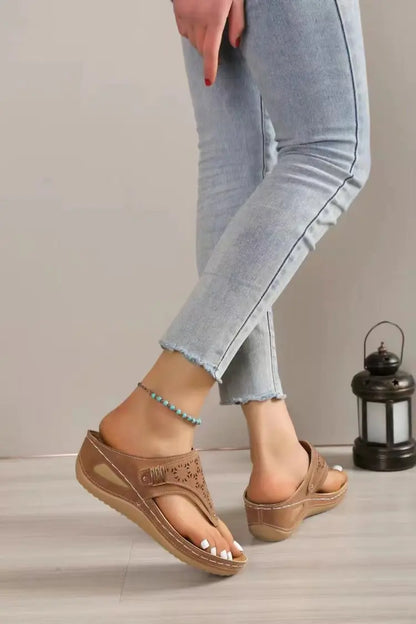 Women's Platform Roman Wedge Sandals