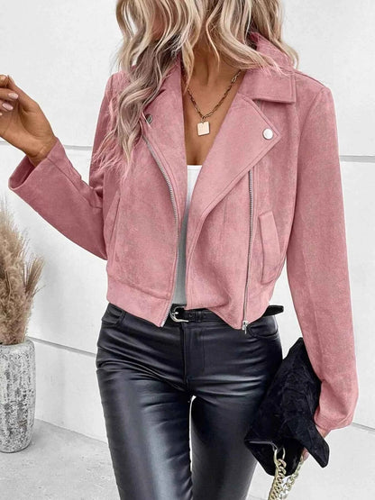 Zip Up Cropped Jacket