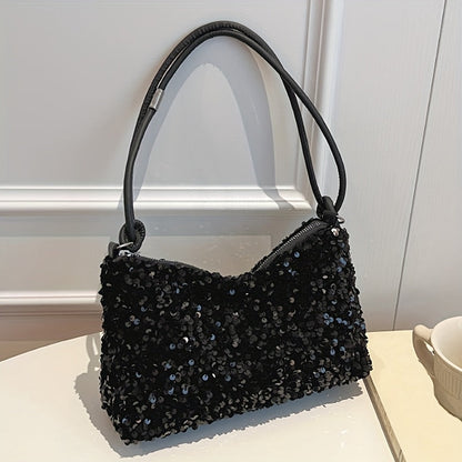 Bolso de lentejuelas brillantes, estilo moderno para ella