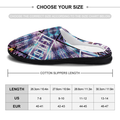 Pantuflas de algodón para artistas de EDM, suaves, cómodas, antideslizantes, impermeables y resistentes a los olores. Regalos para festivales de música, para hombre y mujer. Edición limitada.