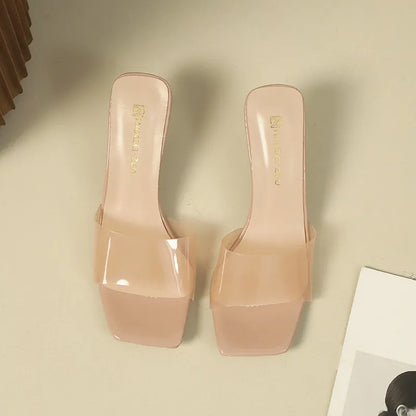 Open Toe Block Heels Sandals