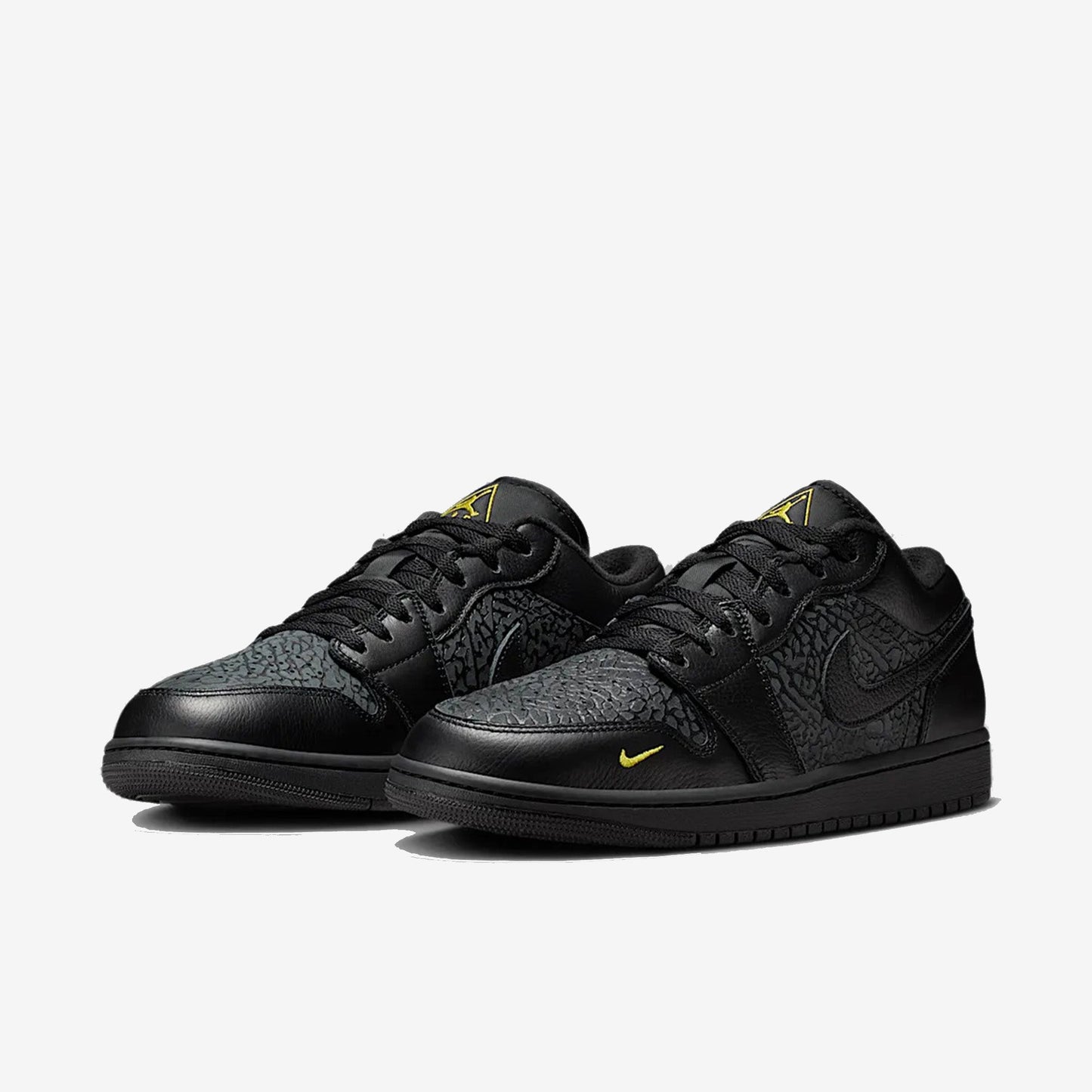 Jordan 1 Low Men Black Elephant Print