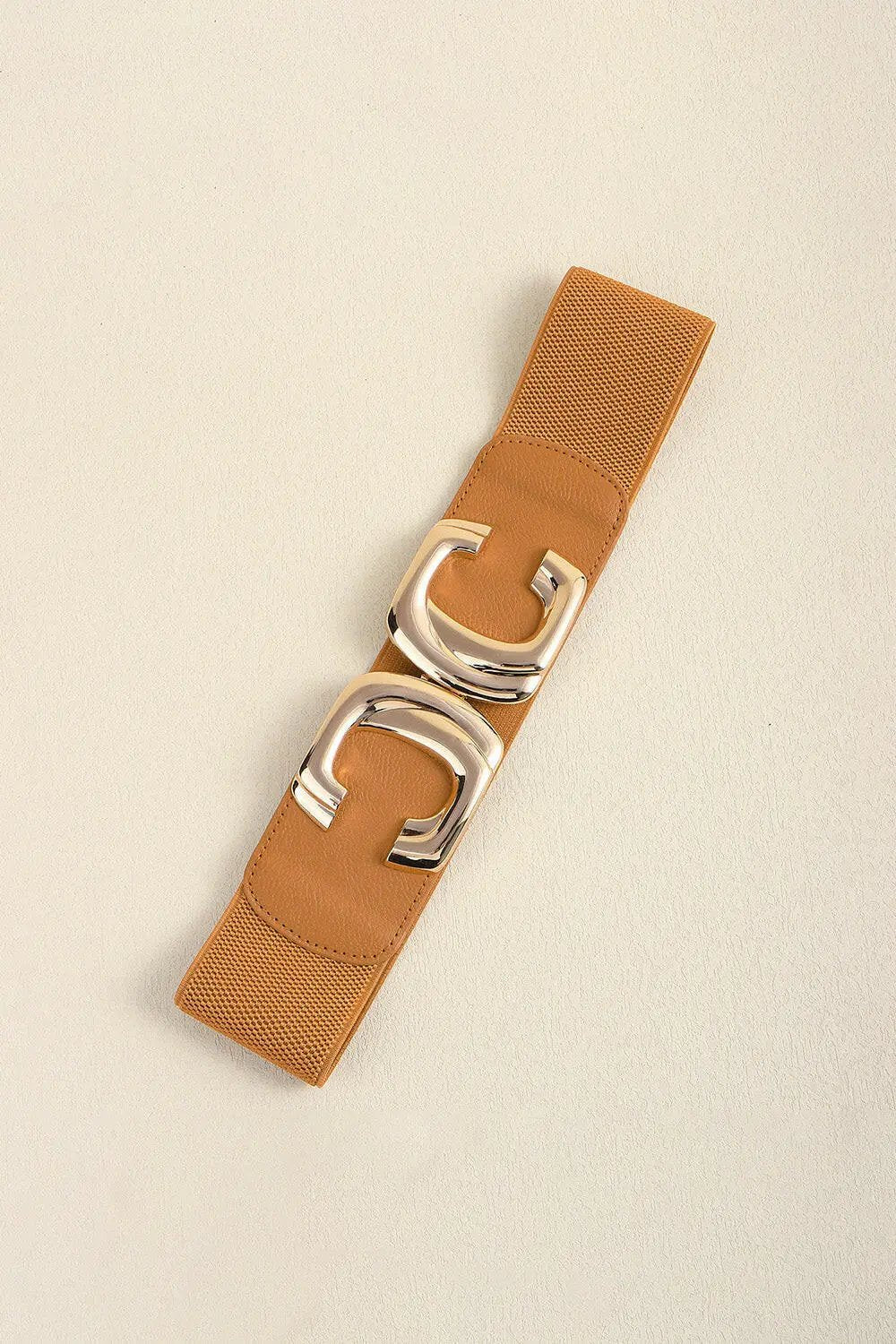 Zinc Alloy Buckle Elastic Wide Belt