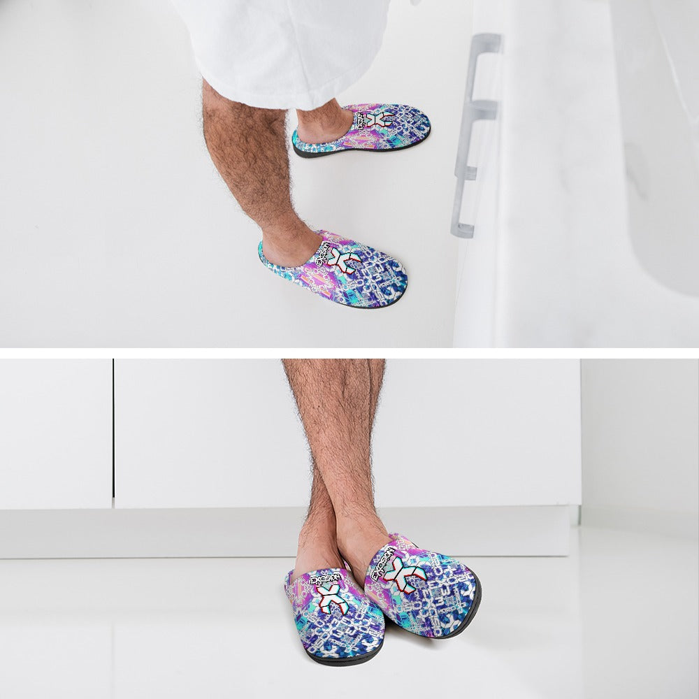 Pantuflas de algodón para artistas de EDM, suaves, cómodas, antideslizantes, impermeables y resistentes a los olores. Regalos para festivales de música, para hombre y mujer. Edición limitada.