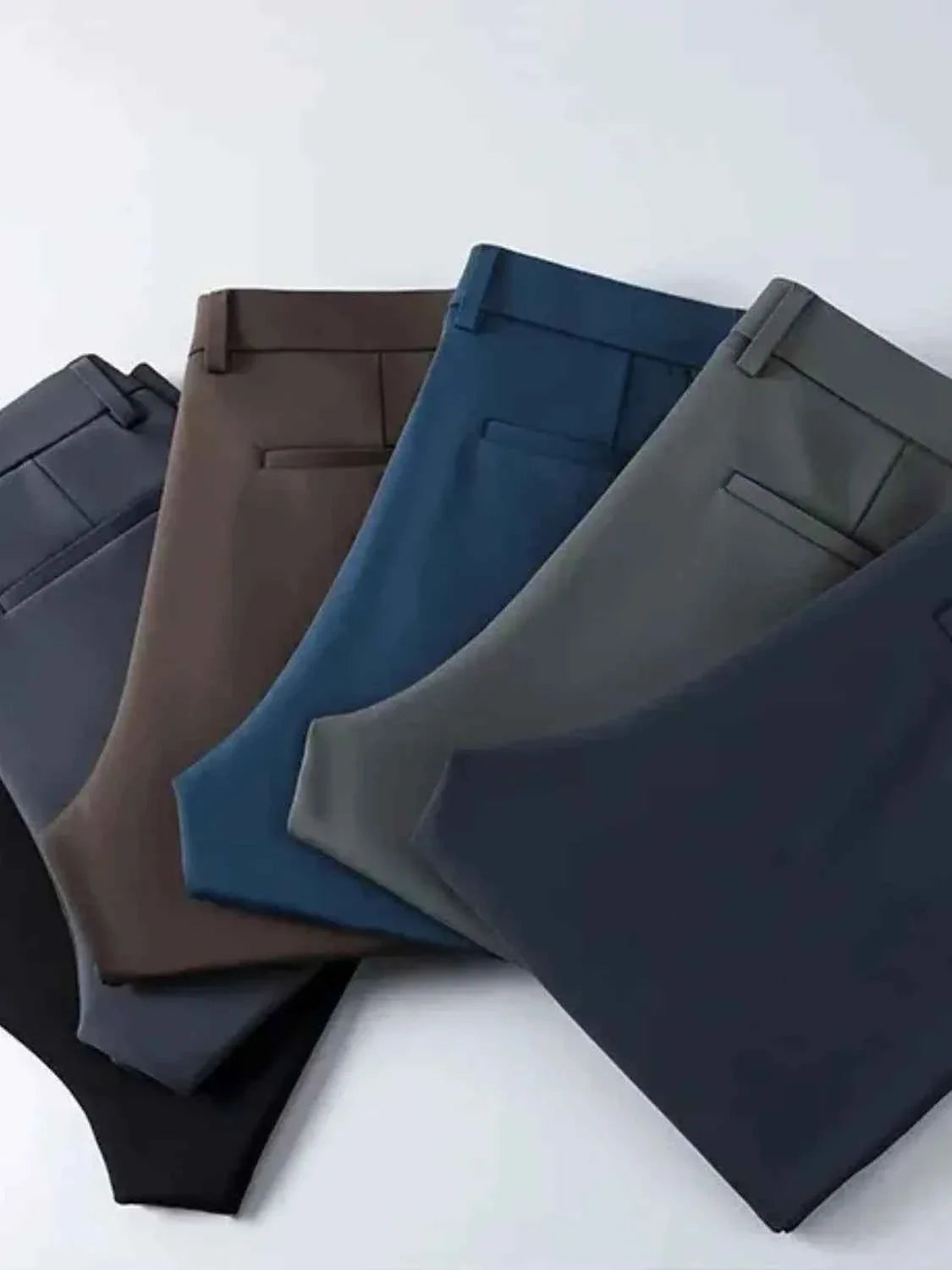 Men's Slim Fit Pants with Pockets