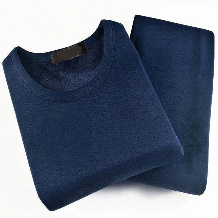 Ropa interior térmica para hombre, calzoncillos largos gruesos con forro polar, parte superior e inferior
