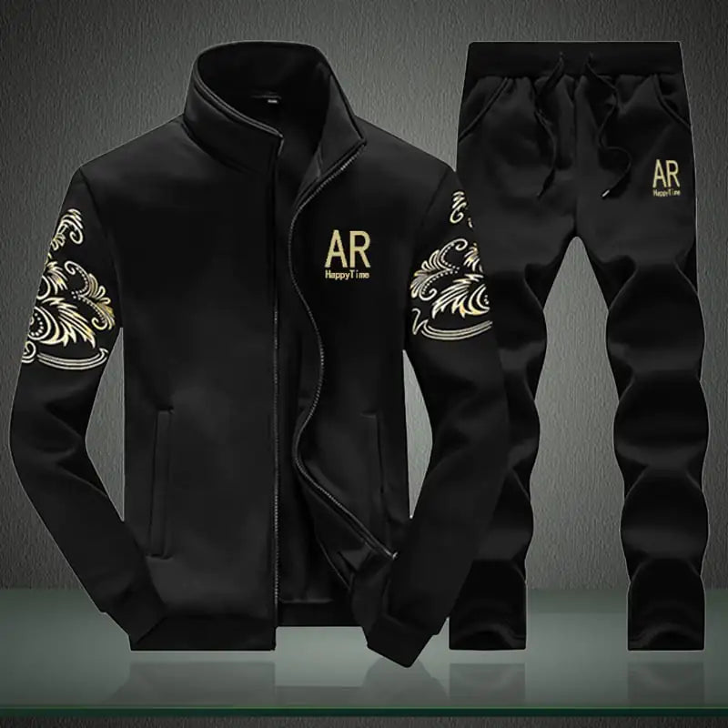 時尚兩件式：長袖開襟衫和長褲