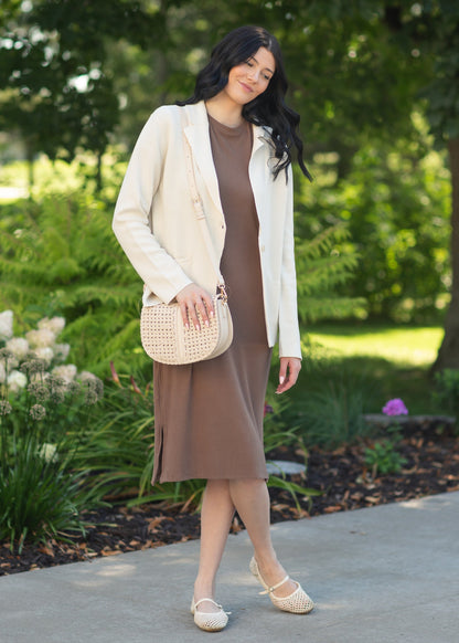 貝勒羅紋T卹洋裝