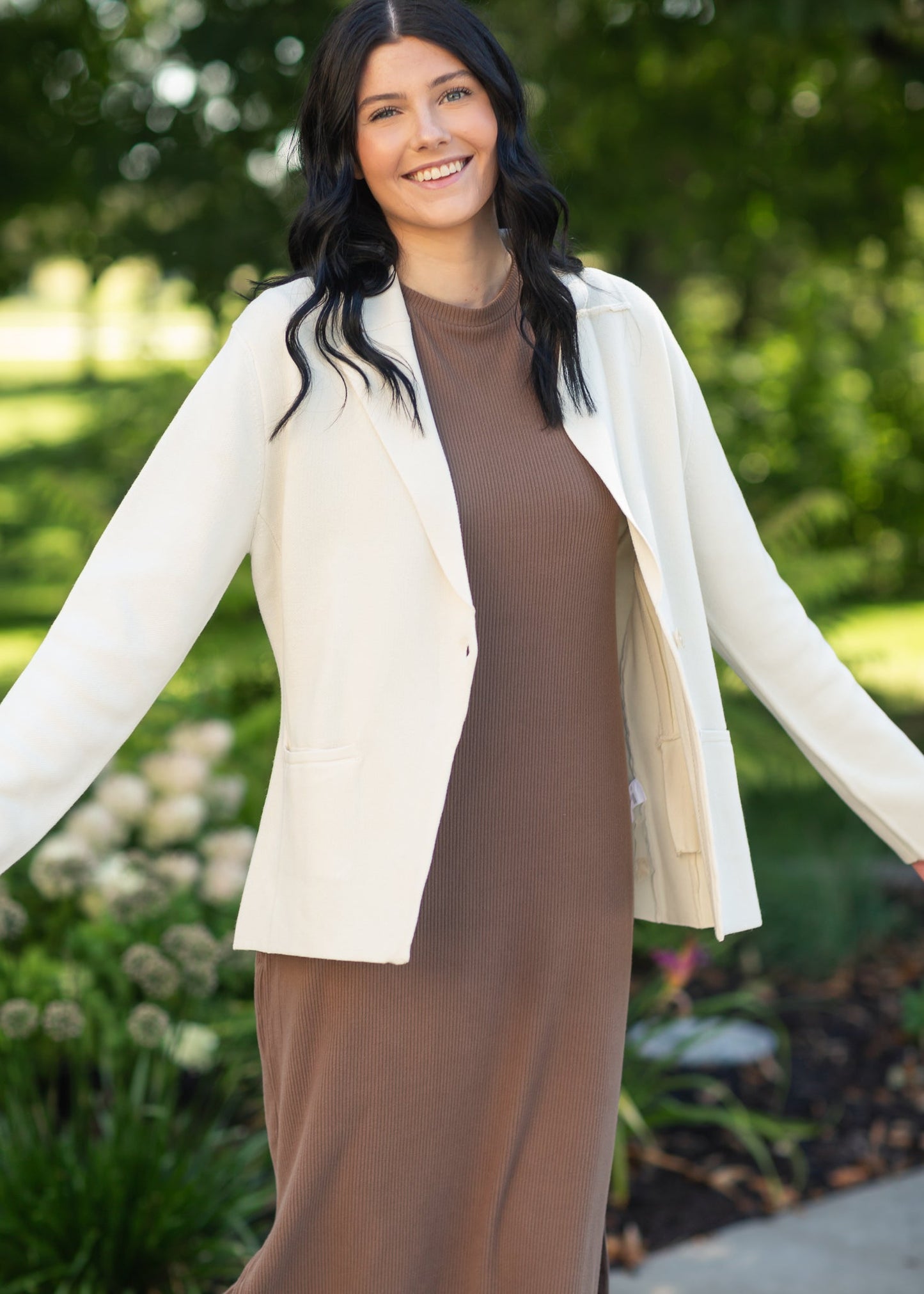 貝勒羅紋T卹洋裝