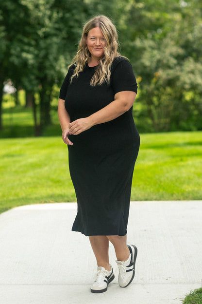 貝勒羅紋T卹洋裝